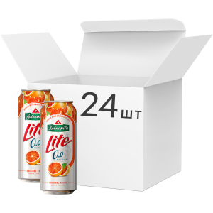 Упаковка пива Kalnapilis Lite Grapefruit светлое фильтрованное безалкогольное 0% 0.5 л x 24 шт (4770477229650) ТОП в Одессе