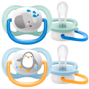 Пустушка ортодонтична Philips Avent Ultra Air Animal для хлопчиків 0-6 місяців (8710103949336) в Одесі