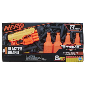 Бластер Hasbro Nerf с мишенями Nerf Alpha Strike Fang QS4 (E8308) (5010993634781) лучшая модель в Одессе