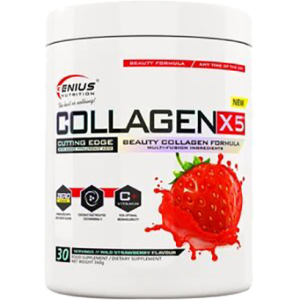 Коллаген Genius Nutrition Collagen-X5 360 г Wild Strawberry (7358670497839) ТОП в Одессе