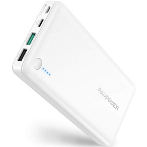 Портативний аккумулятор RavPower Power Bank 20100mAh Quick Charge 3.0 White (RP-PB043_1) білий в Одесі