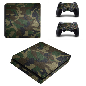 Виниловые наклейки на PS4 SLIM и Dualshock Камуфляж Sony PlayStation 4 Custom Skin Playsole Games (PV121) в Одессе