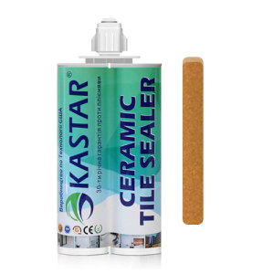 Двухкомпонентная эпоксидная фуга затирка Kastar Ceramic Tile Sealant Светло-коричневый, 400мл. лучшая модель в Одессе