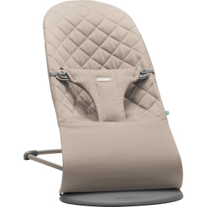 Крісло-шезлонг Baby Bjorn Balance Sand Grey Cotton Сірий (6017) краща модель в Одесі