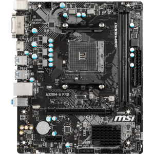 Материнская плата MSI A320M-A Pro (sAM4, AMD A320, PCI-Ex16) в Одессе