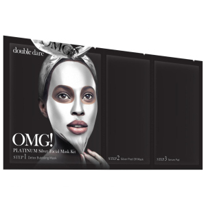 Трикомпонентний комплекс масок Double Dare Omg! Platinum Silver Facial Mask Kit Активний ліфтинг та відновлення 1 шт (812772011890)