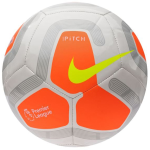 М'яч футбольний Nike Pitch Premier League Size 5 White/Orange (SC3569-104) в Одесі