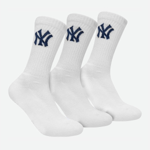 Носки New York Yankees 3 pk Crew 15100002-1001 35-38 р 3 пары Белые (8718984008968)