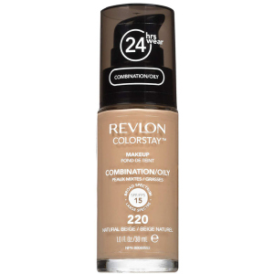 Тональний крем Revlon ColorStay комбінована та жирна шкіра з дозатором 220 Natural Beige 30 мл (309974700054) в Одесі