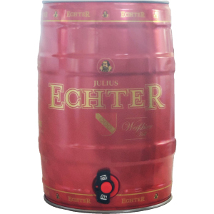 Пиво Wurzburger Hofbrau Julius Echter Weissbier світле нефільтроване 5.4% 5 л (4047900010414)