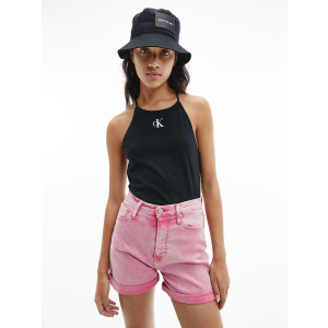 Майка Calvin Klein Jeans Micro Ck On Camisole Top J20J215633-BEH XS Pvh Black (8719853701270) краща модель в Одесі