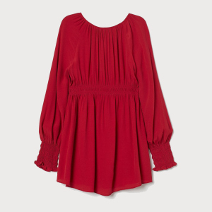 Блузка H&M 2603-8310680 M Красная (hm01053050782) рейтинг