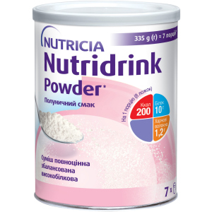 Энтеральное питание Nutricia Nutridrink Powder Strawberry со вкусом клубники с высоким содержанием белка и энергии 335 г (4008976681694) лучшая модель в Одессе