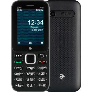 Мобільний телефон 2E E240 2020 Dual Sim Black краща модель в Одесі