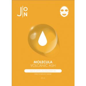 Тканевая маска для лица J:ON Вулканический Пепел Molecula Volcanic Daily Essence Mask 10шт x 23 мл (8809175177584) надежный