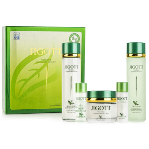 Набір для догляду за обличчям Зелений Чай Jigott Well-being Green Tea Skin Care 3SET (8809541281266) ТОП в Одесі