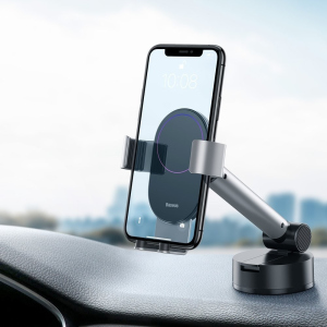 хорошая модель Автомобильный держатель Baseus gravity car mount holder with suction base silver