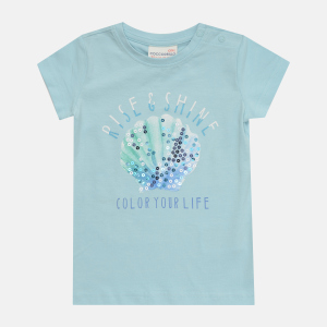 Футболка Coccodrillo Color Your Life WC1143201COL-014 116 см Голубая (5904705511814)