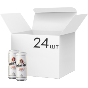 Упаковка пива Berliner Kindl Jubilaums Pilsener светлое фильтрованное 5.1% 0.5 л х 24 шт (4053400279114) ТОП в Одессе