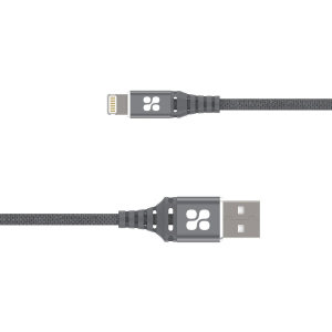 Кабель Promate NerveLink-i USB/Lightning MFI 2.4А 1.2 м Grey (nervelink-i.grey) в Одессе