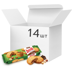 Упаковка печенья Roshen Lovita Soft Cream Cookies hazelnut 170 г x 14 шт (4823077633416) в Одессе