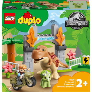 Конструктор LEGO DUPLO Jurassic World Втеча динозаврів: тиранозавр та трицератопс 36 деталей (10939) в Одесі