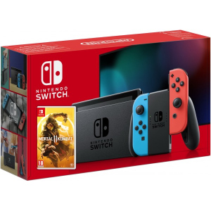 Nintendo Switch Neon Blue-Red (Upgraded version) + Игра Mortal Kombat 11 (русская версия) лучшая модель в Одессе