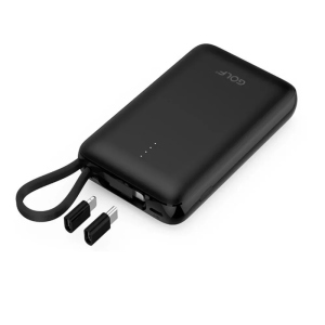 Портативная Универсальная батарея Power Bank GOLF G74 10000mAh Черный ТОП в Одессе