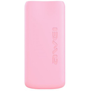 Портативна батарея 10000 mAh AWEI P69K Power Bank Li-Polimer Pink в Одесі