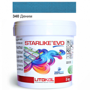 Эпоксидная затирка Litokol Starlike EVO 340 Деним 5кг надежный