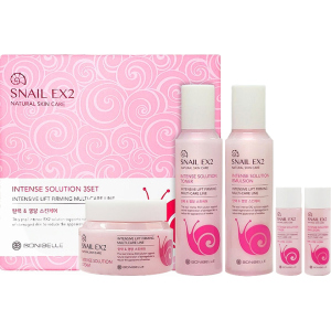 Набір для догляду за обличчям Enough Bonibelle Snail EX2 Intense Solution Муцин Слимаки 3Set (8809605870207) в Одесі