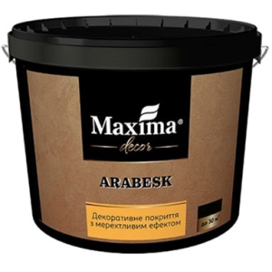 Декоративне покриття Maxima з мерехтливим ефектом "Arabesk" 5 кг (4820024427012) краща модель в Одесі