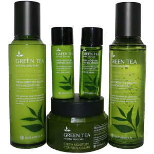 Набор для ухода за лицом Enough Green Tea Moisture Control Зеленый чай 3Set (8809474497178)