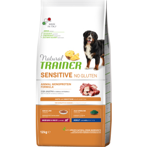 Сухий корм для собак Trainer Natural Dog Sensitive Adult з качкою та цільними зернами 12 кг (8059149252520) в Одесі