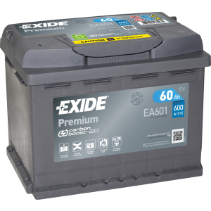 Автомобильный аккумулятор Exide Premium 60 А·ч (+/-) Euro (600EN) (EA601) лучшая модель в Одессе