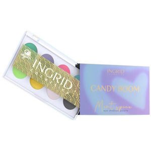 Палетка тіней Ingrid Cosmetics Candy Boom Mint Spice 8 кольорів 9.5 г (5902026662574) краща модель в Одесі