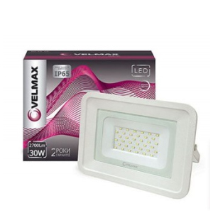 LED прожектор Velmax, 30W, 2700Lm, 6200К (4542) ТОП в Одесі