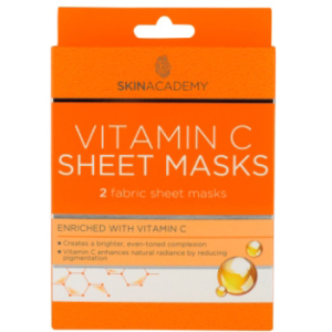 Тканинна маска для обличчя Skin Academy Vitamin C 0.45 г х 2 шт (5031413989908) краща модель в Одесі