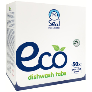 Таблетки для посудомийної машини Seal Eco for Nature для миття та полоскання посуду 50 шт (4750104001705) в Одесі