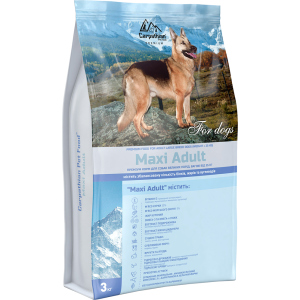 Сухий корм Carpathian Pet Food Maxi Adult з куркою та морським окунем для дорослих собак великих порід вагою від 25 кг 3 кг (4820111140855)