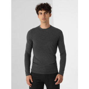 Чоловічий лонгслів 4F NOSH4-TSML350-23M XL Dark Grey Melange (5903609653972) краща модель в Одесі