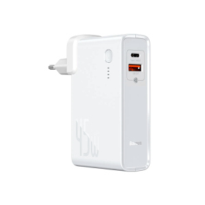 Банк заряду Baseus 2 in 1 GaN USB+Type-C 10000mAh 45W white краща модель в Одесі