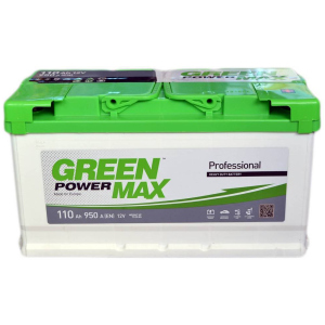 Автомобільний акумулятор Green Power MAX 110 Ah (-/+) Euro (950EN) (22370) краща модель в Одесі