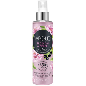 Міст зволожуючий парфум для тіла та волосся Yardley Blossom &amp; Peach Moisturising Fragrance Body Mist 200мл (5056179301511) ТОП в Одесі