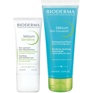 Набір Bioderma Флюїд Sebiom Sensitive 30 мл + Очищаючий гель Sebiom 100 мл (3041306016996) в Одесі