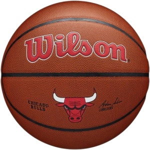 Мяч баскетбольный Wilson NBA Team Composite Chicago Bulls Size 7 (WTB3100XBCHI) лучшая модель в Одессе