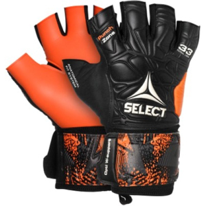 Вратарские перчатки Select Goalkepeer Gloves Futsal Liga 33 9 (201) Черно-оранжевые (5703543212071)