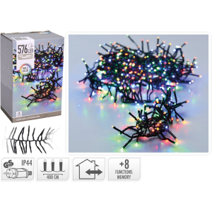 Гірлянда Christmas Decoration 576 LED ламп різнокольорова 7.2 м (AX9502420) ТОП в Одесі