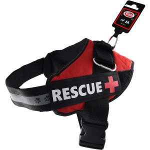 Шлея усиленная Pet Nova Rescue+ M 55-65 см Красная (HA-RESCUE-RE-M) (5903031442229) надежный