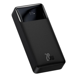 Повербанк BASEUS Bipow Digital Display Power Bank 20000mAh | 2USB / 1Type-C, PD / QC, 20W, 3A | Black надійний